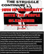 Stand in Solidarity with the People’s Struggle in Kashmir!